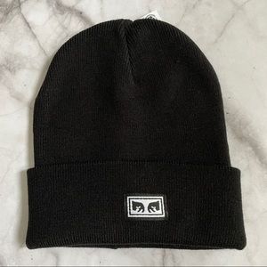 Obey Clothing black knit beanie toque